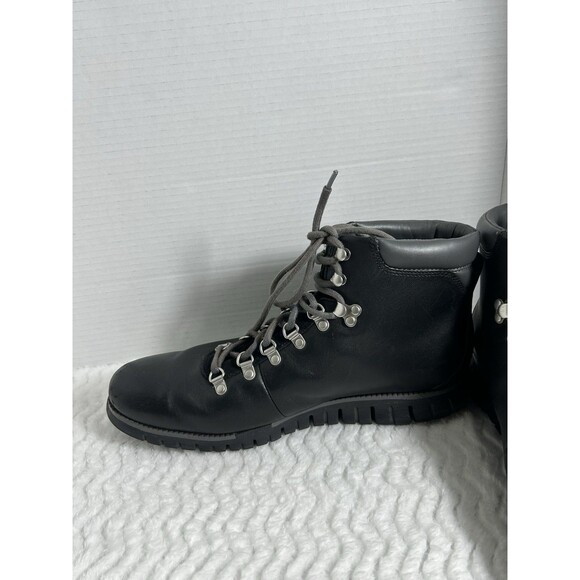 Cole Haan Boots Mens Size 12 Black ZEROGRAND Leather Lace Up Combat Ankle Hiker main image 4